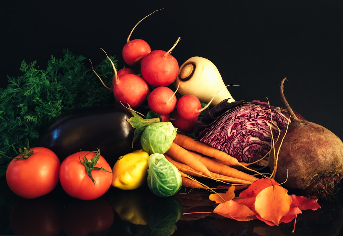 Whole food cooking preparation with fresh ingredients